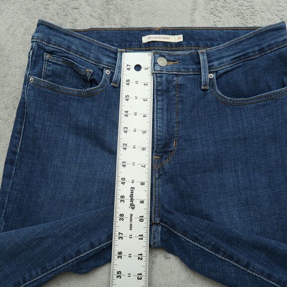 Levi's 311 Jeans Women's Size 31 Blue Mid-Rise Shaping Skinny Denim 28" Inseam - Picture 9 of 16